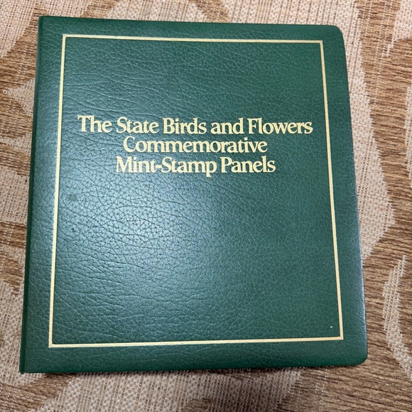 Postal Commemorative Society Other - The State Birds & Flowers Commemorative Mint-Stamp Panels - Green Book EXC COND!
